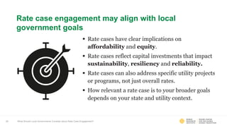 Rate Case Process Utility Rate Cases 101 How Local Governments Can Address Rising ...