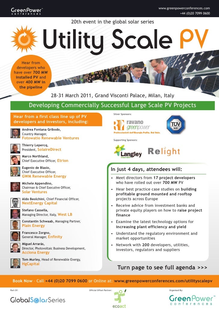 Utility Scale Pv 2011