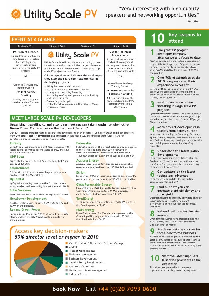 Utility Scale Pv 2011