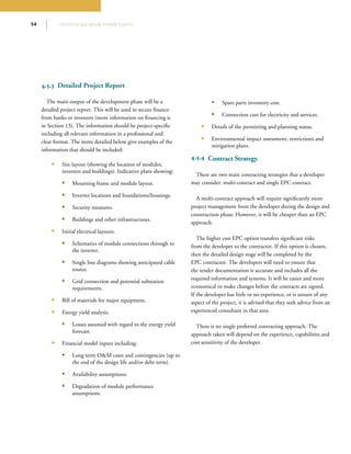 Utility scale solar power plants guide for developers and investors | PDF