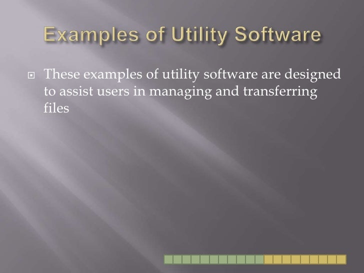 Utility software