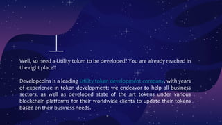 Utility Token Development Company | PPTX