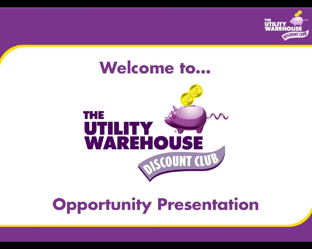 Utility Warehouse Business Opportunity