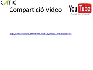 Compartició Vídeo


http://www.youtube.com/watch?v=2lAZykfVB6s&feature=related
 