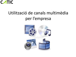 Utilització de canals multimèdia
          per l’empresa
 