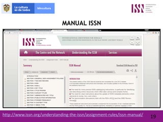 Meeting around serial publication - ISSN Colombia | PDF