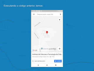 Executando o código anterior, temos:
 