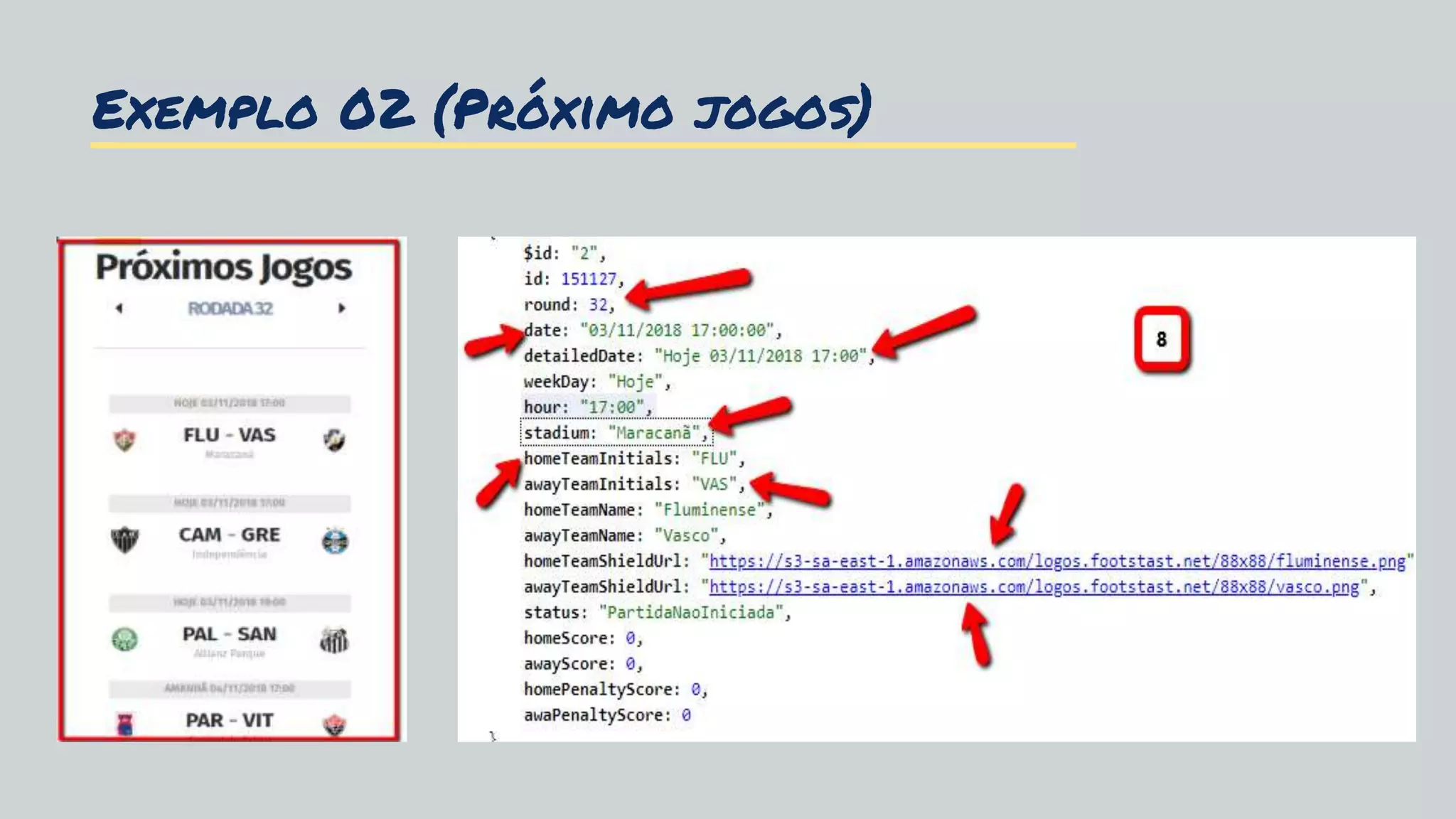Exemplo 02 (Próximo jogos)
 