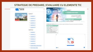 STRATEGIE DE PREDARE / EVALUARE CU ELEMENTETIC
 