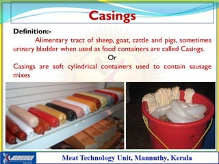 Utilization of intestines as animal casings | PDF