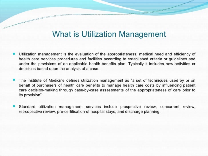 Utilization Management utilization-management