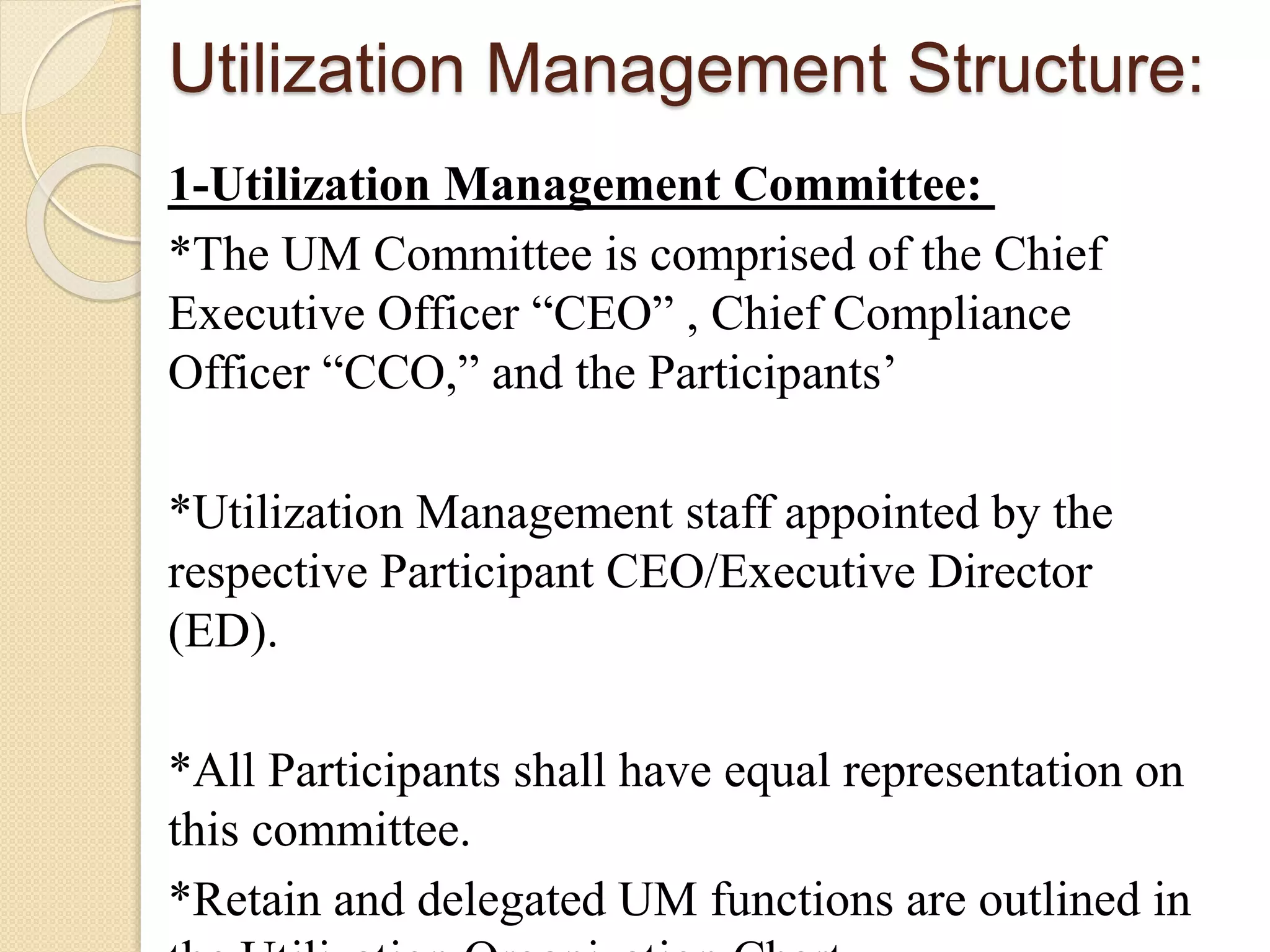 Utilization management | PPTX