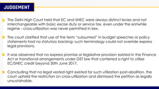 Impermissible Example Utilization of Education Cess Post GST Held Impermissible.pdf