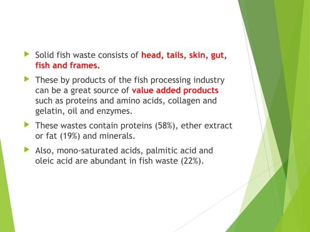 Utilization of fish wastes | PPT