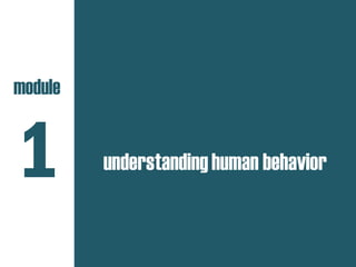 understandinghuman behavior
module
1
 