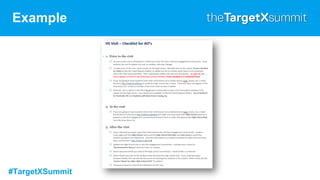 #TargetXSummit
Example
 