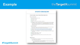 #TargetXSummit
Example
 