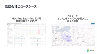 Vendor impacted S1
Handover presence
ベンダーが
S1 ハンドオーバープレゼンスに
与える影響
Machine Learning による
無線回線モニタリング
電話会社のユースケース
 