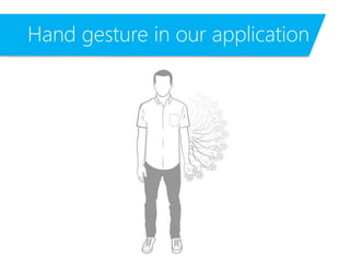 Hand gesture in our application
 