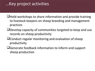 Utilizing livestock biodiversity to secure livelihoods: Indigenous sheep in pastoral systems