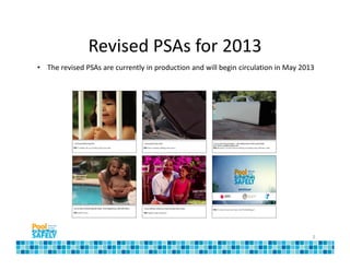 Revised PSAs for 2013
• The revised PSAs are currently in production and will begin circulation in May 2013




                                                                                    3
 