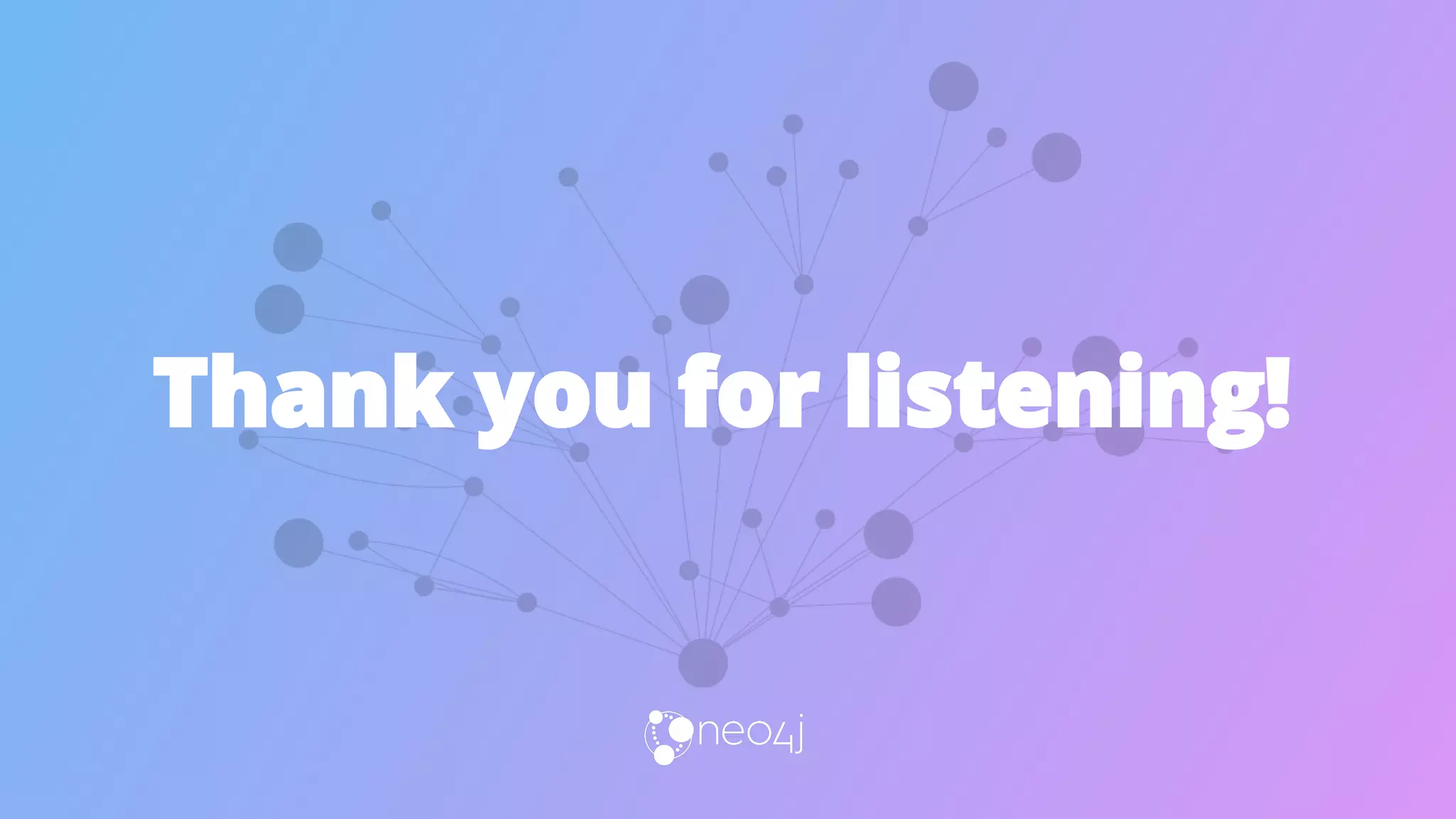 Thank you for listening!
 