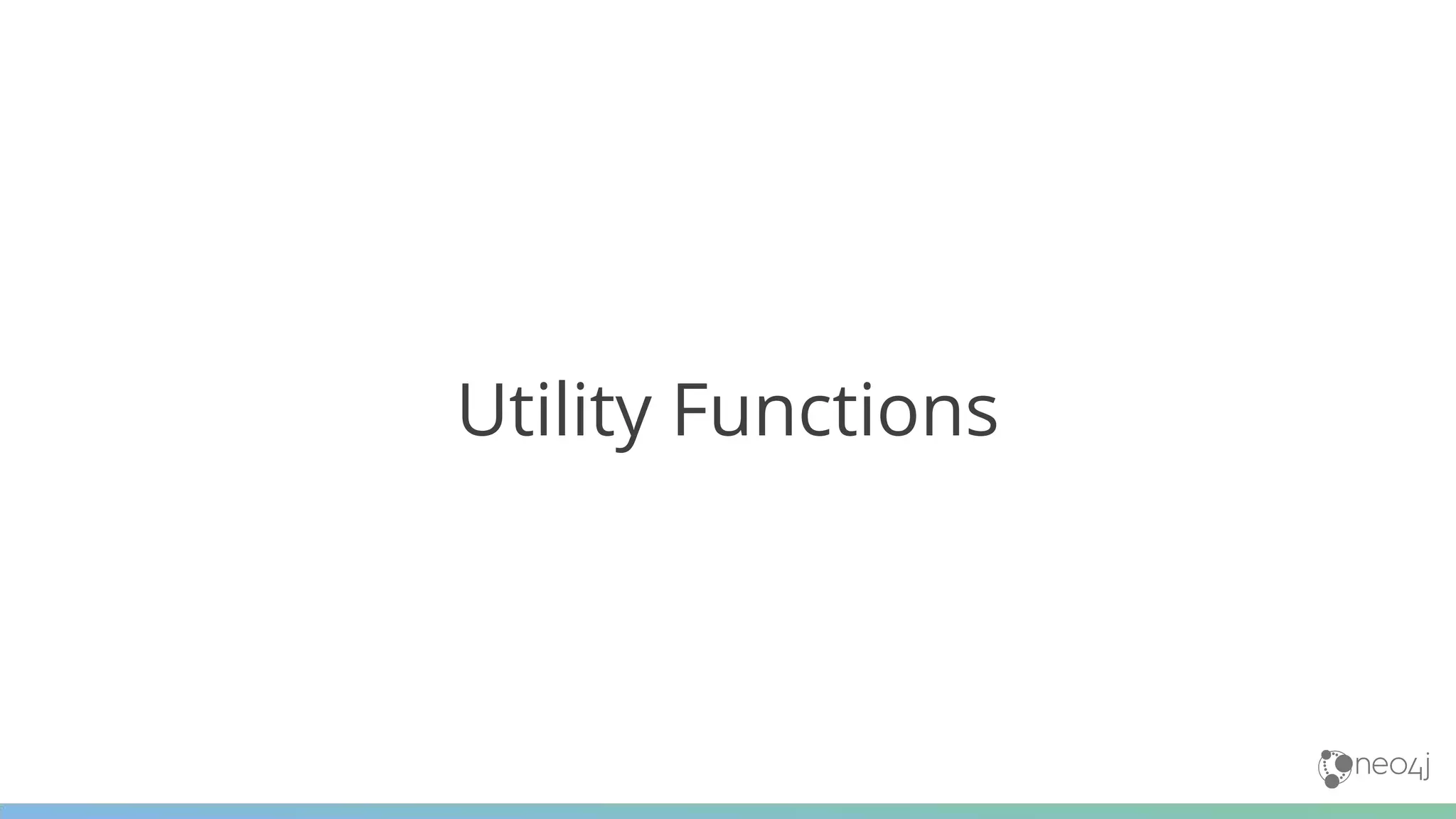 Utility Functions
 
