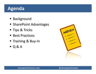 sharepointmaven.com @gregoryzelfondsharepointmaven.com @gregoryzelfond
About SharePoint Maven
I HELP ORGANIZATIONS TO UNLOCK
THE POWER OF SHAREPOINT
MIGRATION CONSULTING TRAINING
 