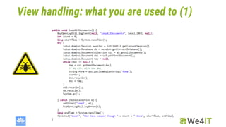View handling: what you are used to (1)
 