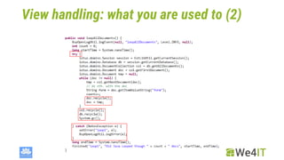 View handling: what you are used to (2)
 