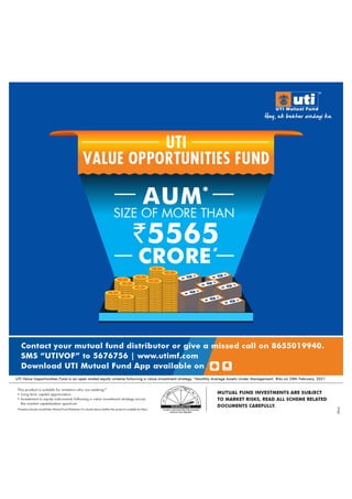 UTI Value Opportunities Fund - AUM