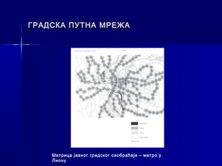 ГРАДСКА ПУТНА МРЕЖА




    Матрица јавног градског саобраћаја – метро у
    Лиону
 