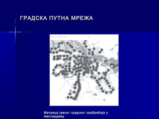 ГРАДСКА ПУТНА МРЕЖА




      Матрица јавног градског саобраћаја у
      Амстердаму
 