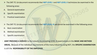 UT LEVEL II & III by Vishal Sir Non destruction testing | PDF