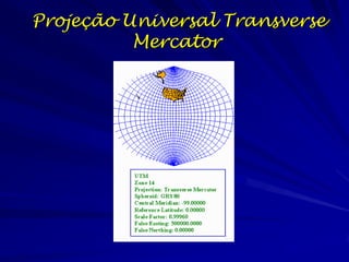 Projeção Universal Transverse
          Mercator
 