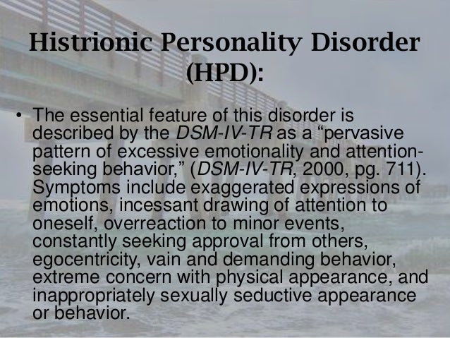Case study of narcissistic personality disorder