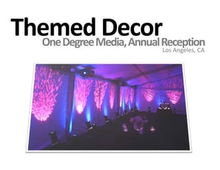 Themed DecorOne Degree Media, Annual ReceptionLos Angeles, CA