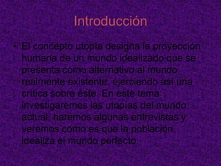 Utopía política e histórica