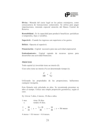 utp matematica financiera libro de estudios teórico-practico | PDF