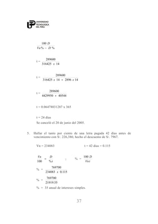 utp matematica financiera libro de estudios teórico-practico | PDF