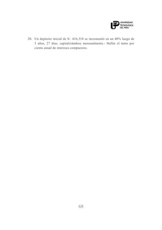 utp matematica financiera libro de estudios teórico-practico | PDF