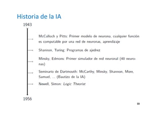 33 
Historia de la IA 
 