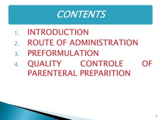 Comprehensive Overview of Parenteral Drug Administration and Quality ...