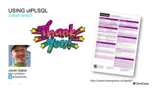 Test your PL/SQL with utPLSQL | PPTX