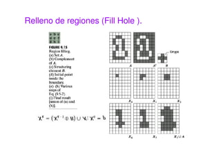 Relleno de regiones (Fill Hole ).
 