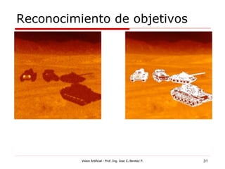 Reconocimiento de objetivos




          Vision Artificial - Prof. Ing. Jose C. Benitez P.   31
 