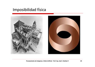 Imposibilidad física




        Procesamiento de Imágenes y Visión Artificial - Prof. Ing. José C. Benítez P.   24
 