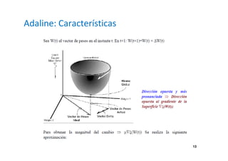 13
Adaline: Características
 