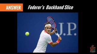 ANSWER Federer’s Backhand Slice
 
