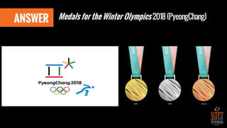 ANSWER Medals for the Winter Olympics 2018 (PyeongChang)
 
